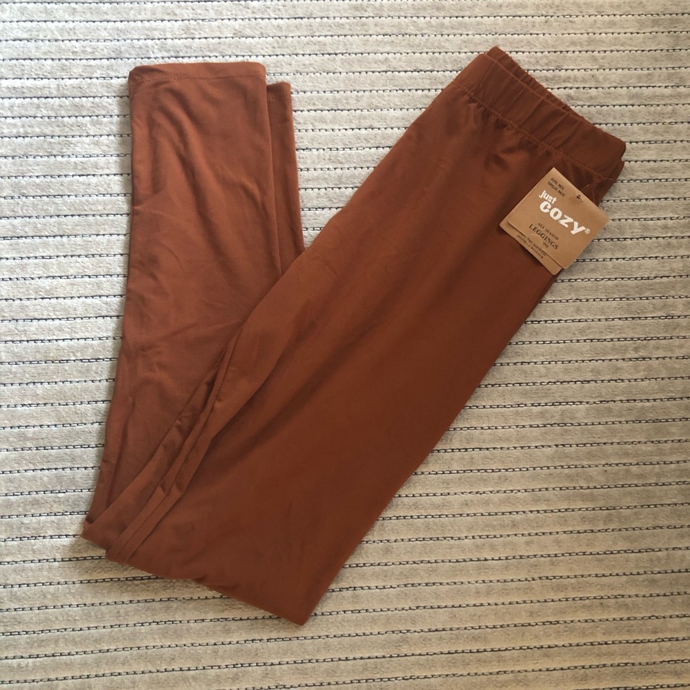Women's Cozy Rust Brown Leggings - Just Cozy